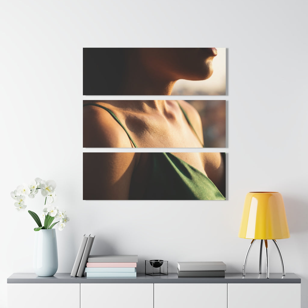 Acrylic Triptych Print - Golden Hour Glow
