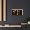 Framed Canvas Art - Golden Glamour — Natural / 1.25"