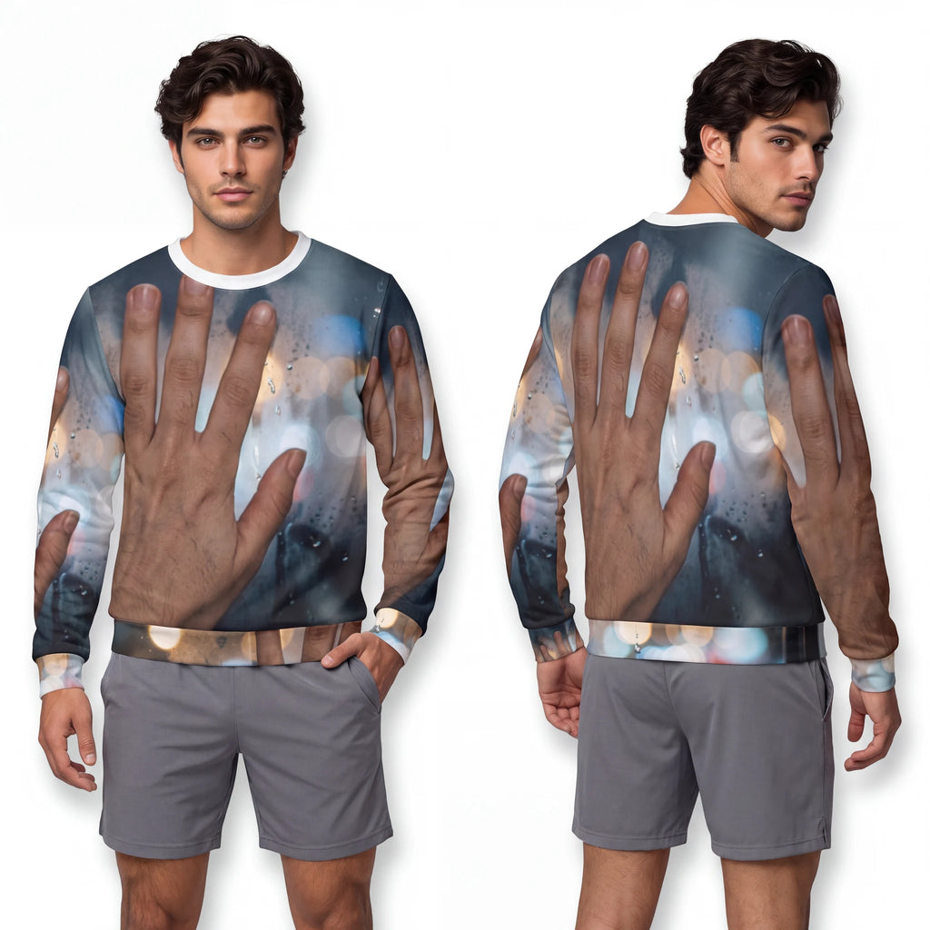 Men's Lightweight Sweatshirt Rainy City Bokeh