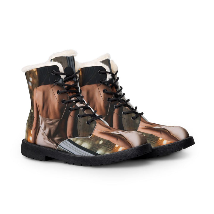 Lederstiefel mit Fell - Nächtlicher Stadtdunst