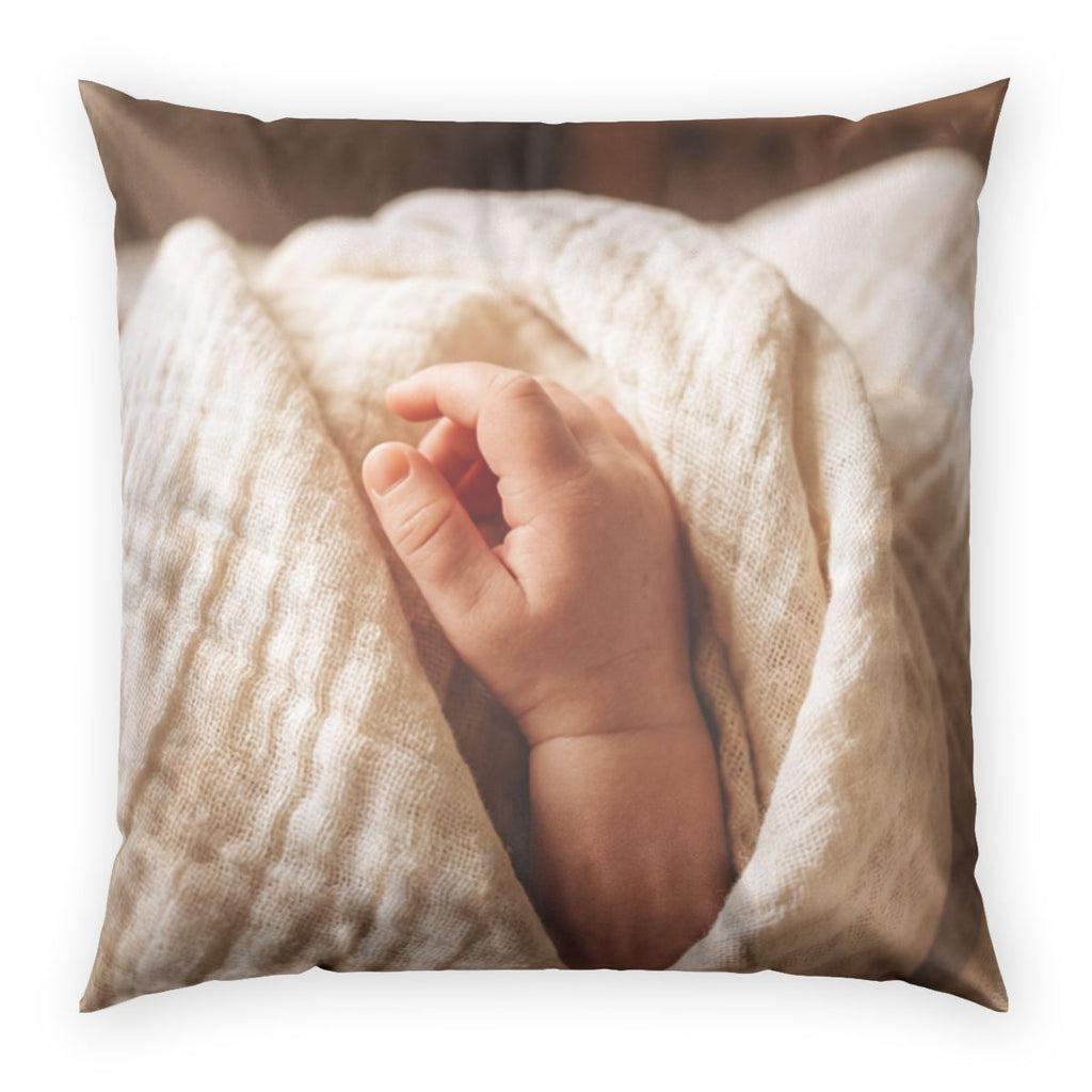 Velvet Throw Pillow - Luxurious Calm