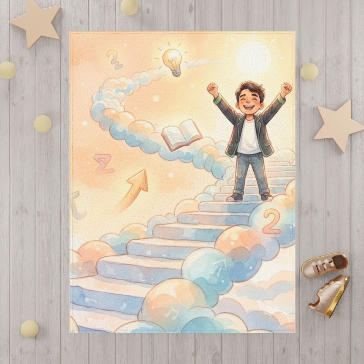 Toddler Blanket - Big Dreams Little Star | Echovira Gallery