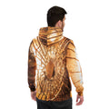 Athletic Hoodie - Shattered Light Golden Fractures Wall Art...