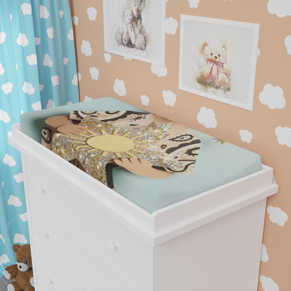 Baby Changing Pad Cover - Star Child Sun | Echovira Gallery