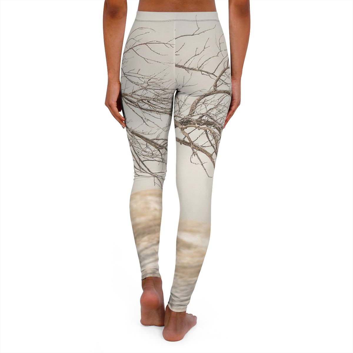 Women's Casual Spandex Leggings - Winter Branch Solitude......