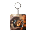 Square Keychain - Luminous Focus | Echovira Gallery