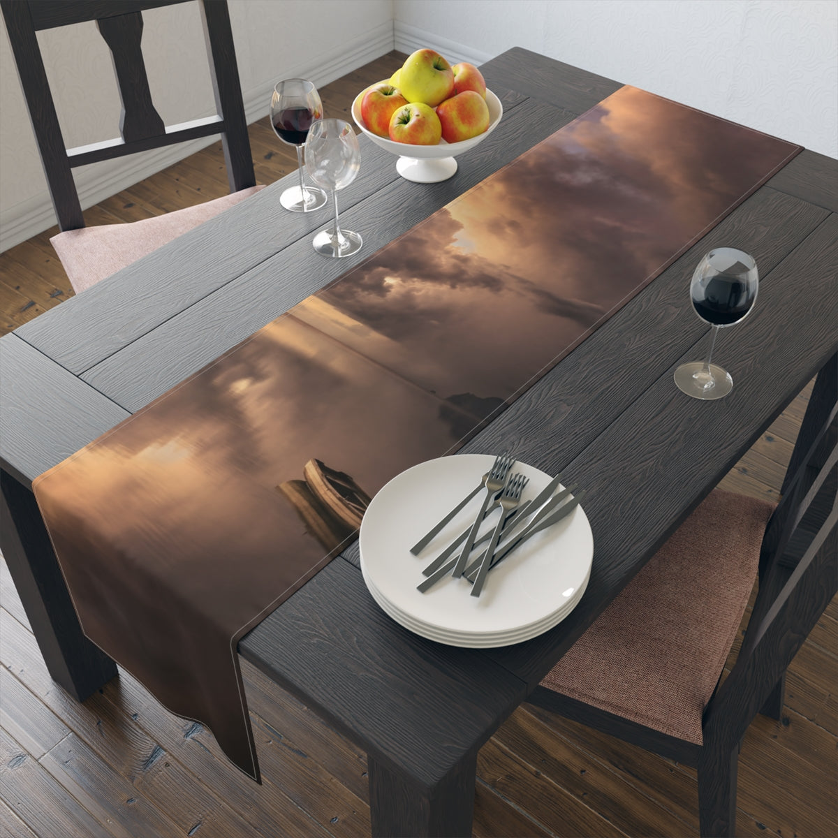 Table Runner - Sunset Serenity Dining Runner | Echovira...