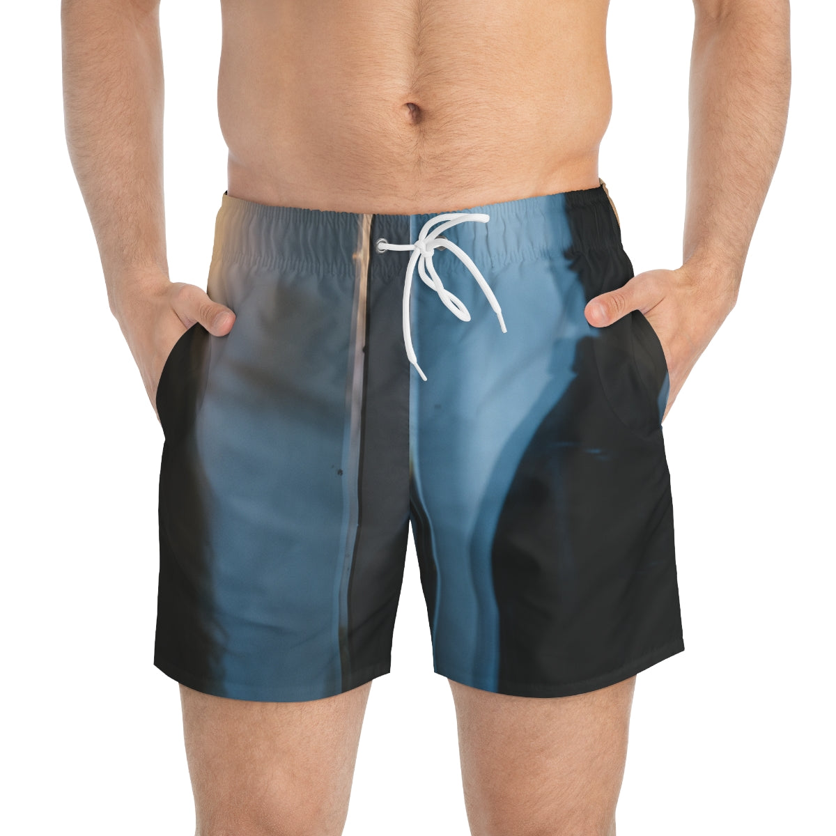 Midnight Reflections Swim Trunks - Moody Pool Style |...