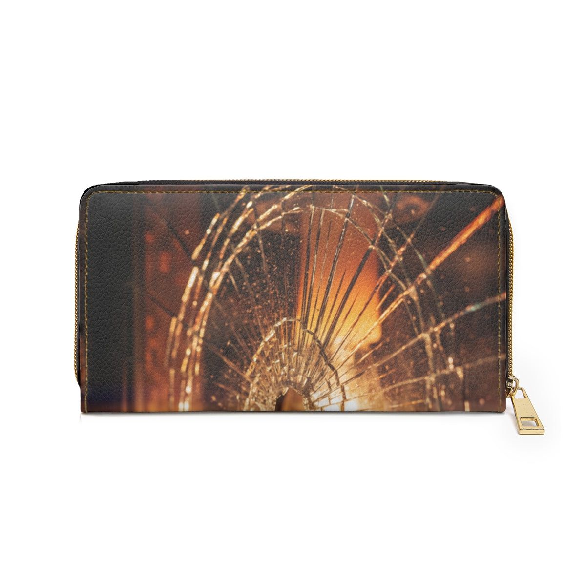 Zipper Wallet - Cinematic Amber Edge