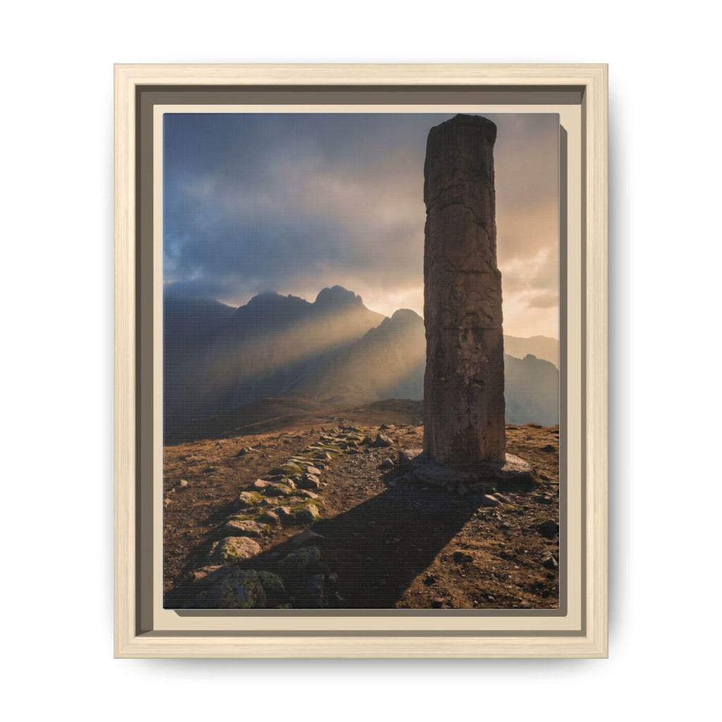 Framed Matte Canvas - Sun Peak