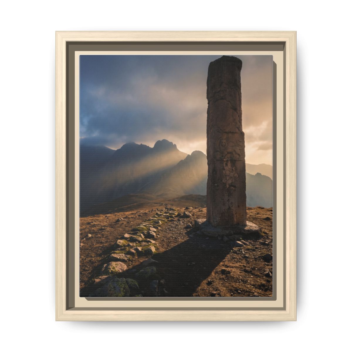 Framed Matte Canvas - Sun Peak
