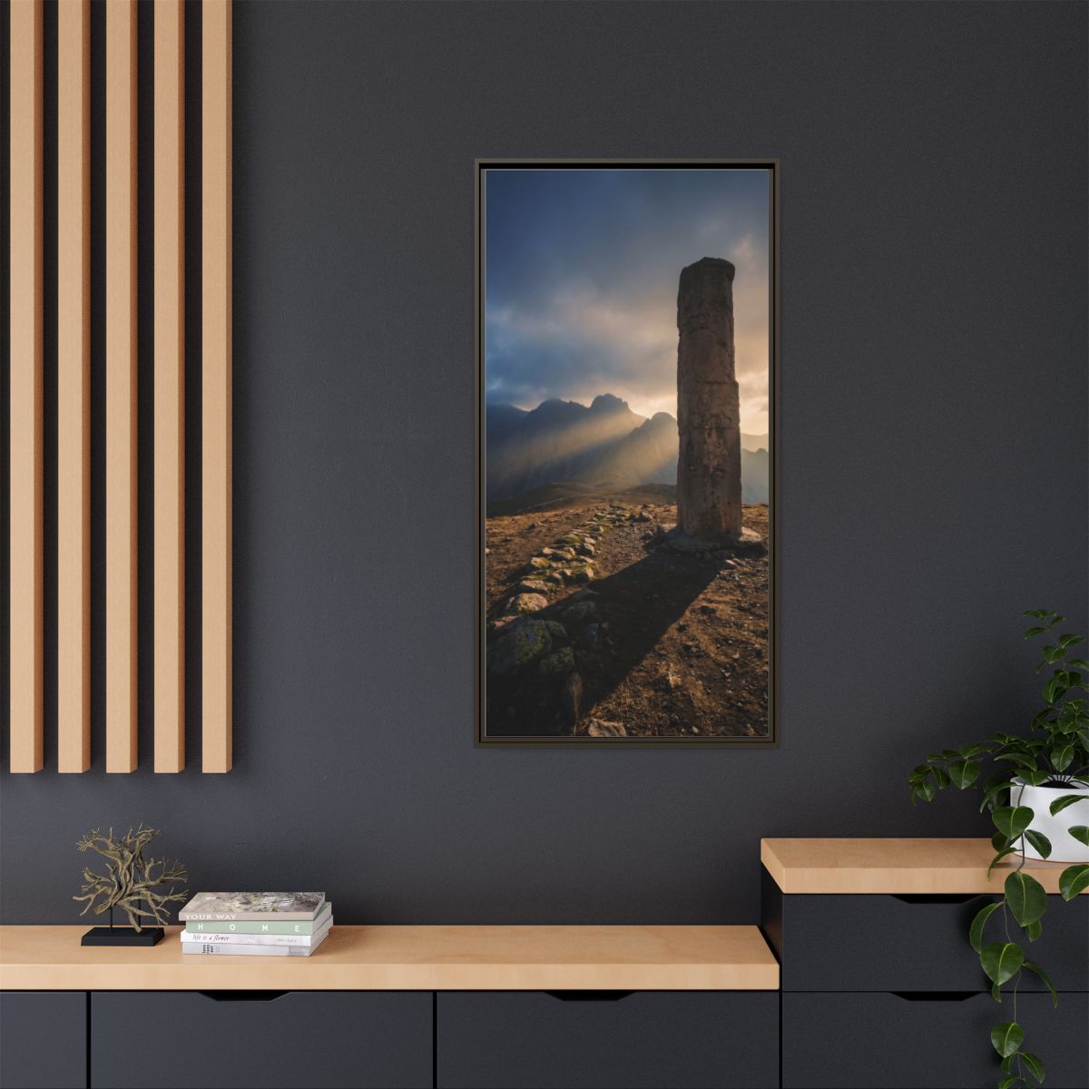 Framed Matte Canvas - Sun Peak