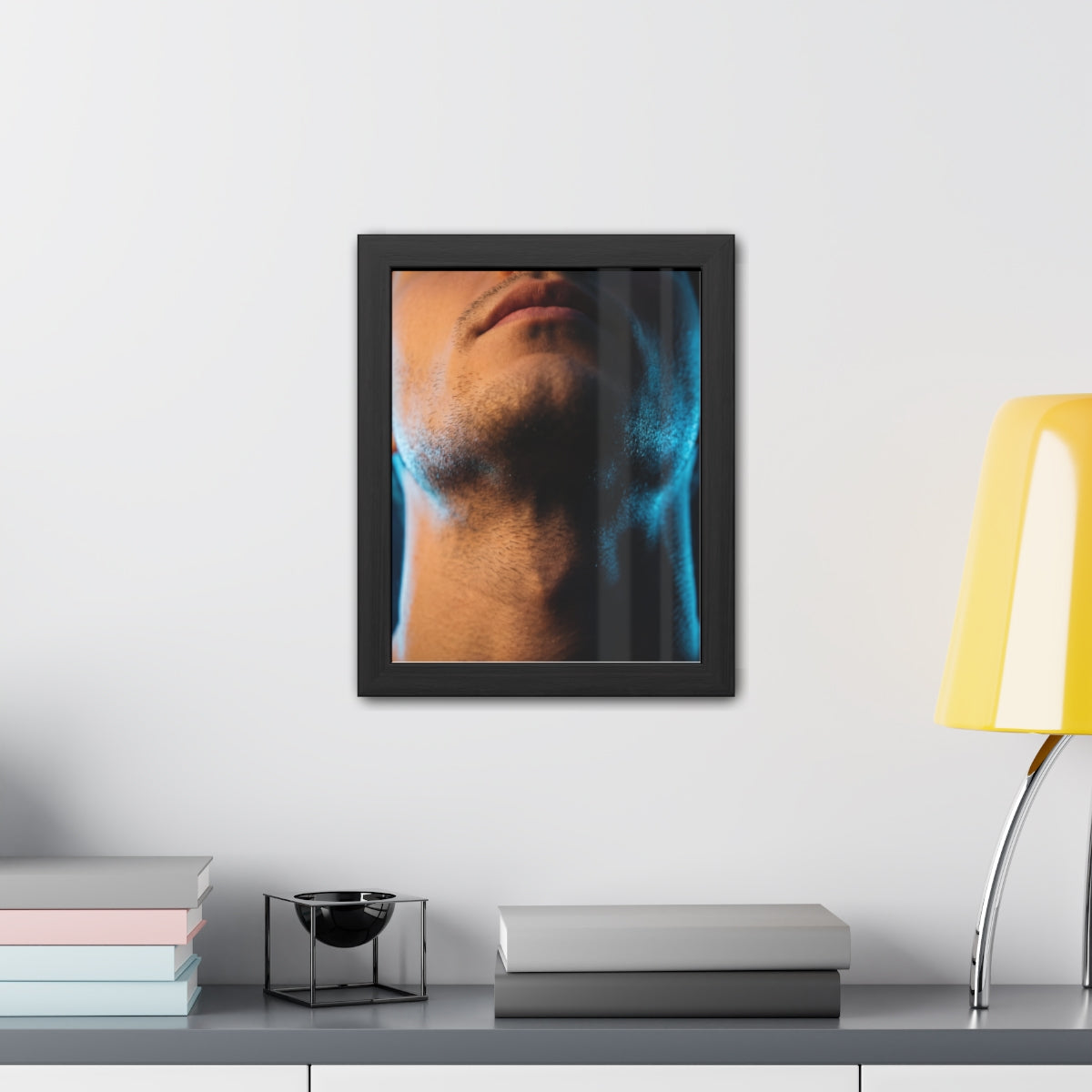 Framed Posters - Neon Shadows Cinematic Portrait Art (8×10...