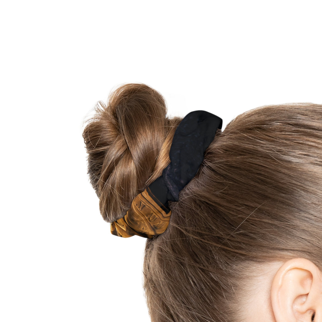 Vintage Brass Sundial Compass Hair Scrunchie