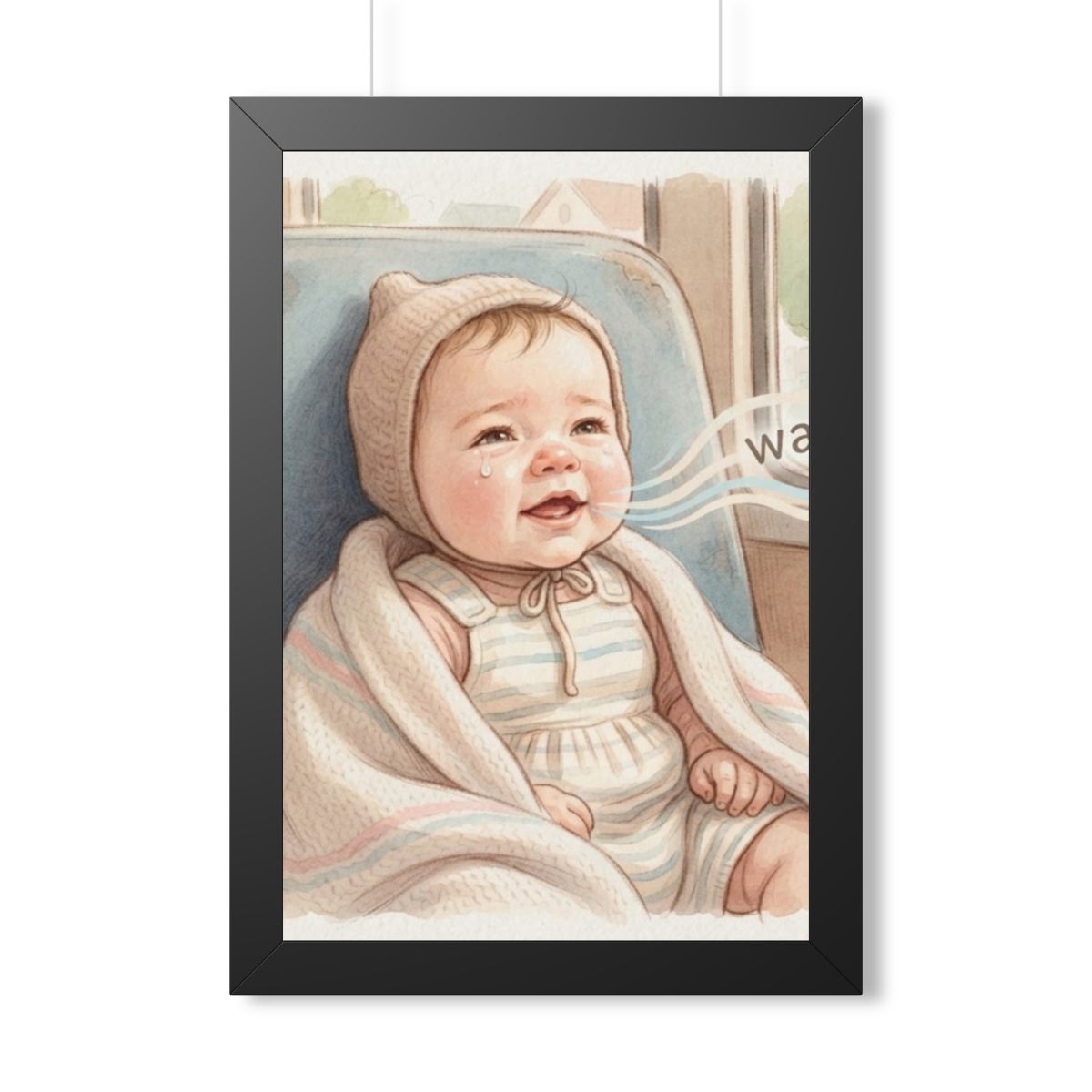 Framed Vertical Poster - Sweet Baby — Black (11×14, 12×16......