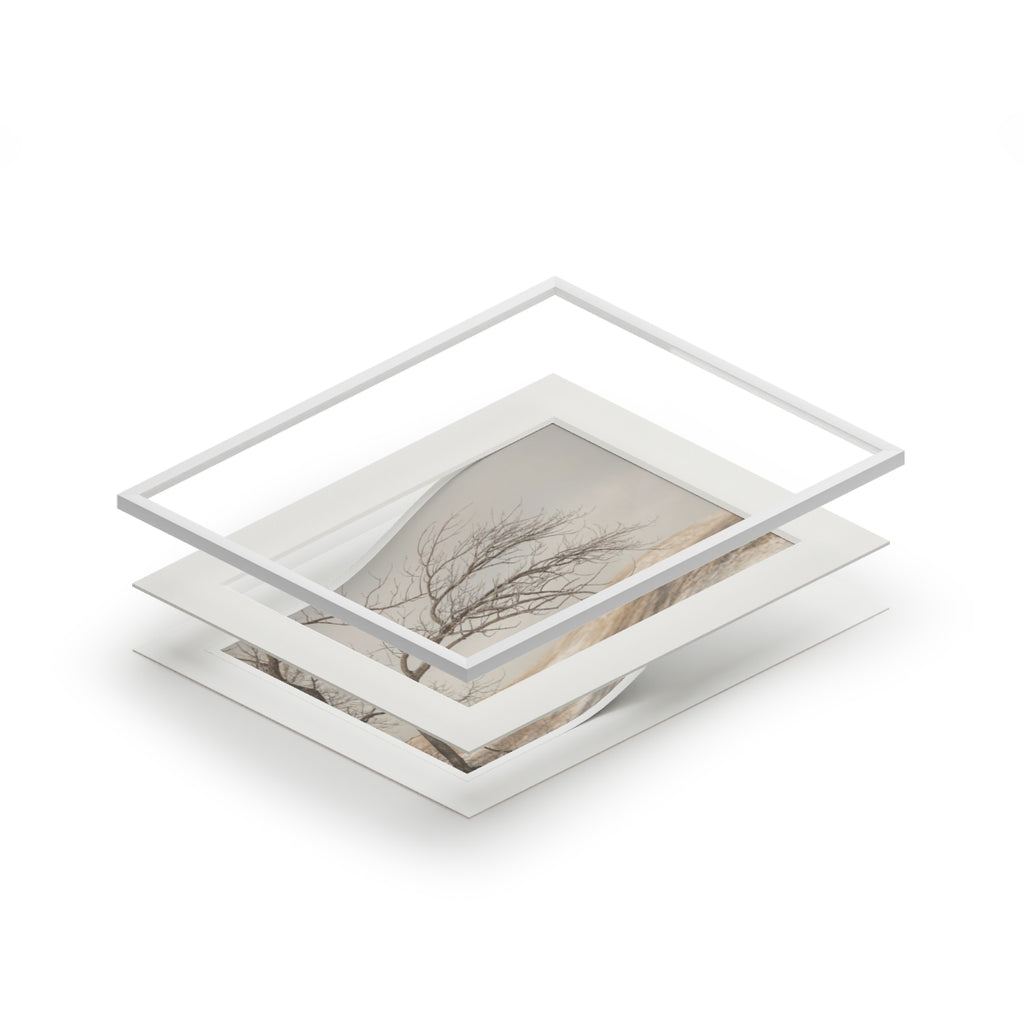 Framed Fine Art Print - Hushed Winter — Landscape