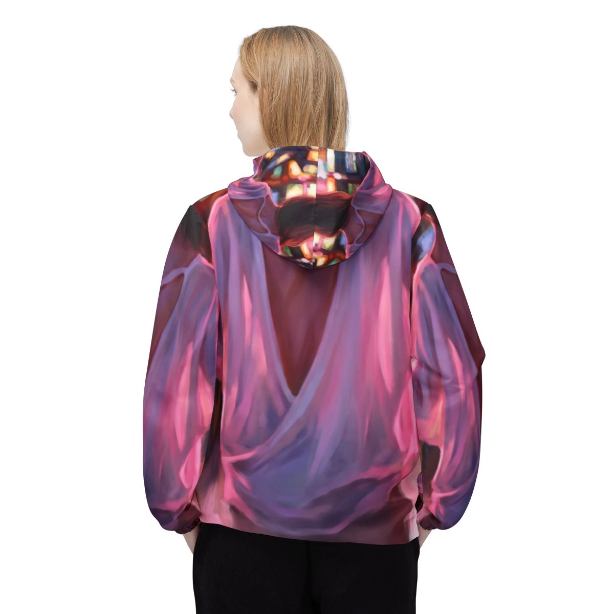 Windbreaker Jacket - Neon Arcade | Echovira Gallery