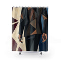 Shower Curtain - Cubist Silhouette | Echovira Gallery