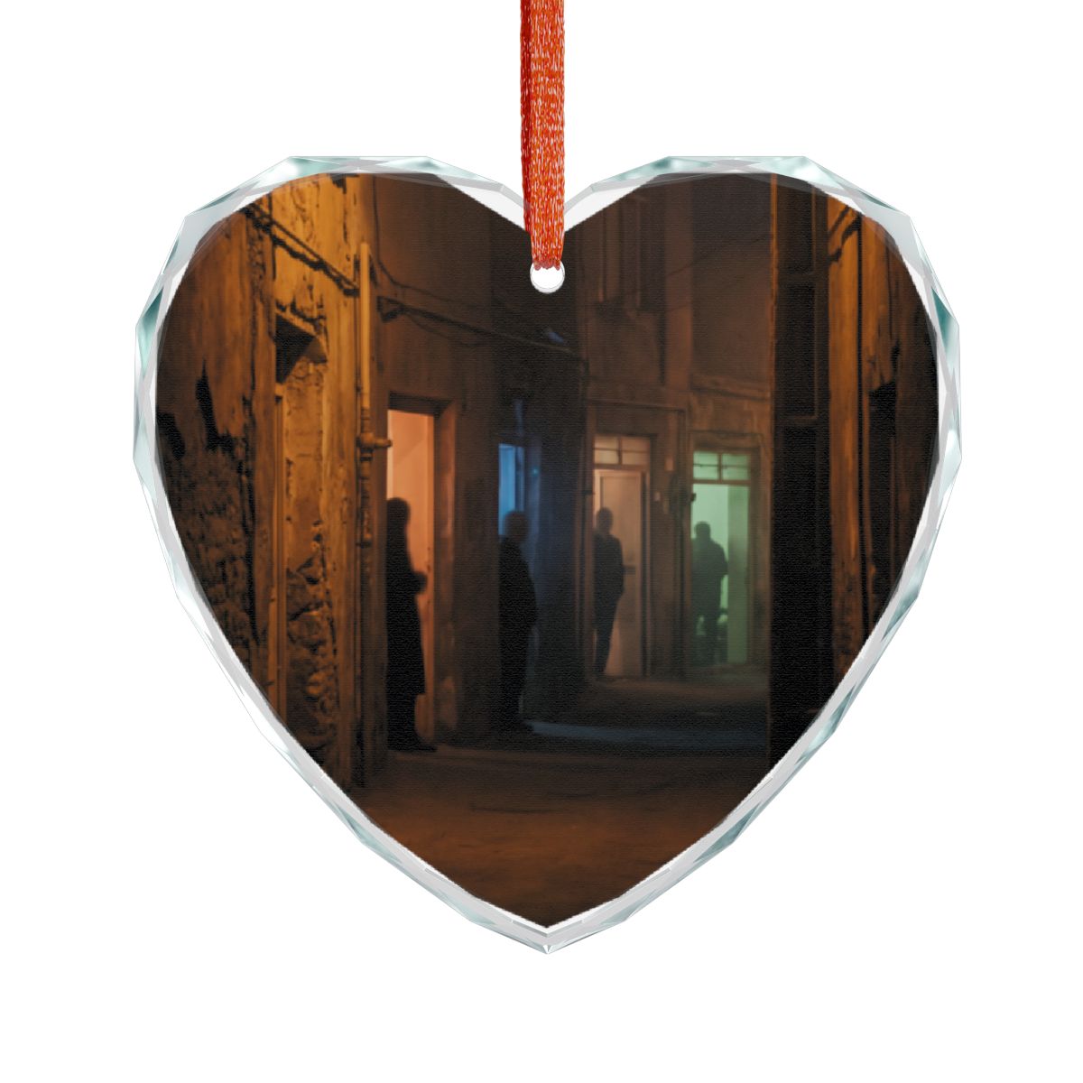 Crystal Glass Ornament - Midnight Shadow Alleyway... |...