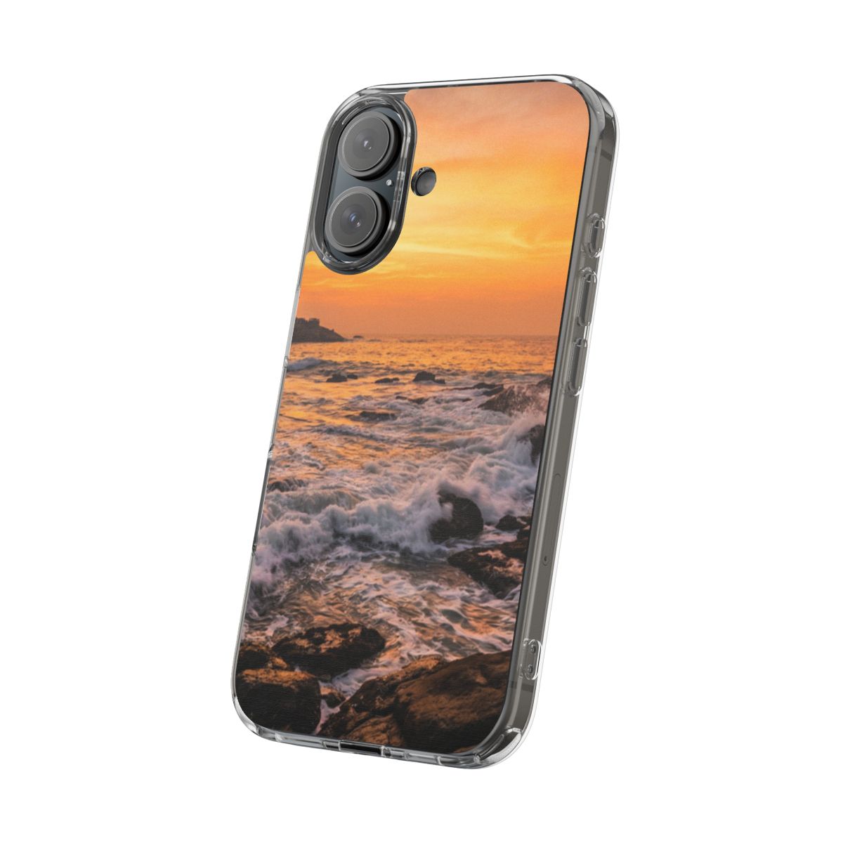 Clear Impact-Resistant Cases - Clear Phone Case - Golden...
