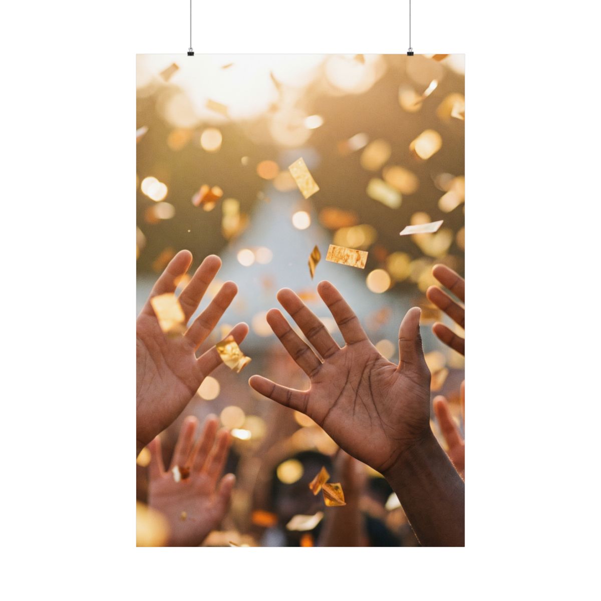 Matte Vertical Posters - Golden Festival Celebration Art......