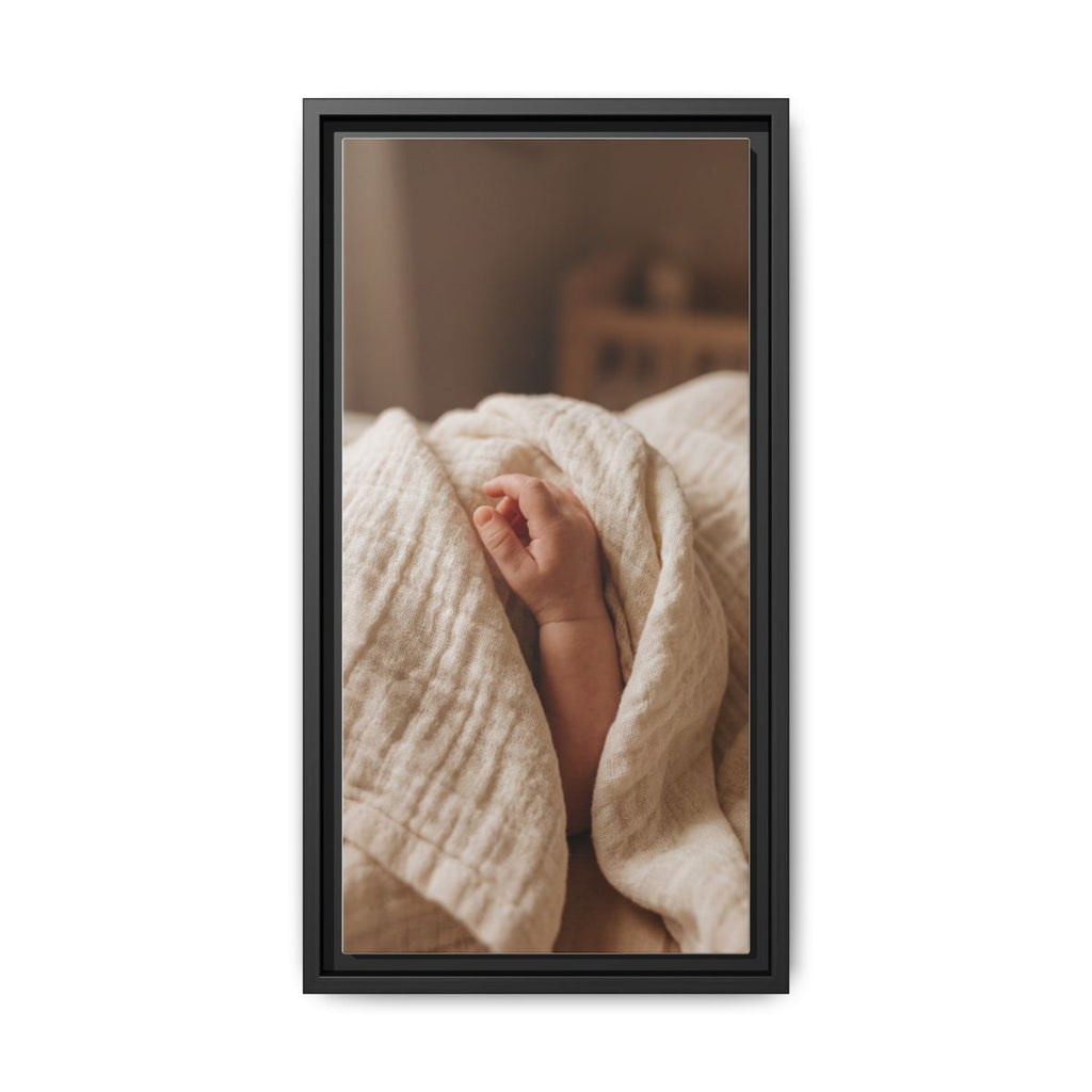 Framed Matte Canvas - Neutral Nursery — Black / 1.25"