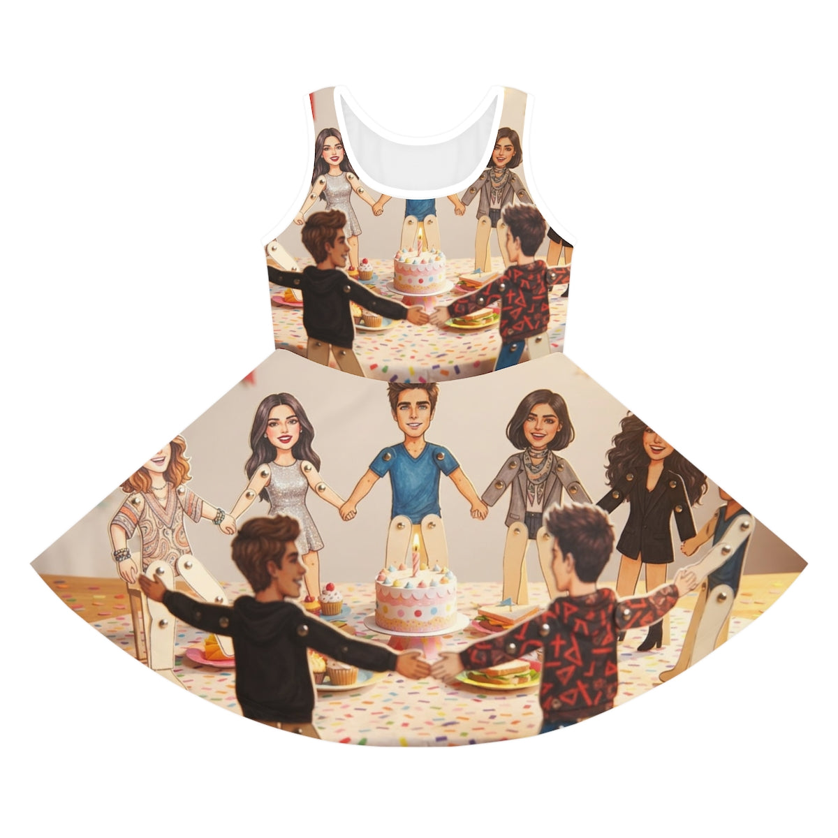 Girls' Sleeveless Sundress - Birthday Dance | Echovira...