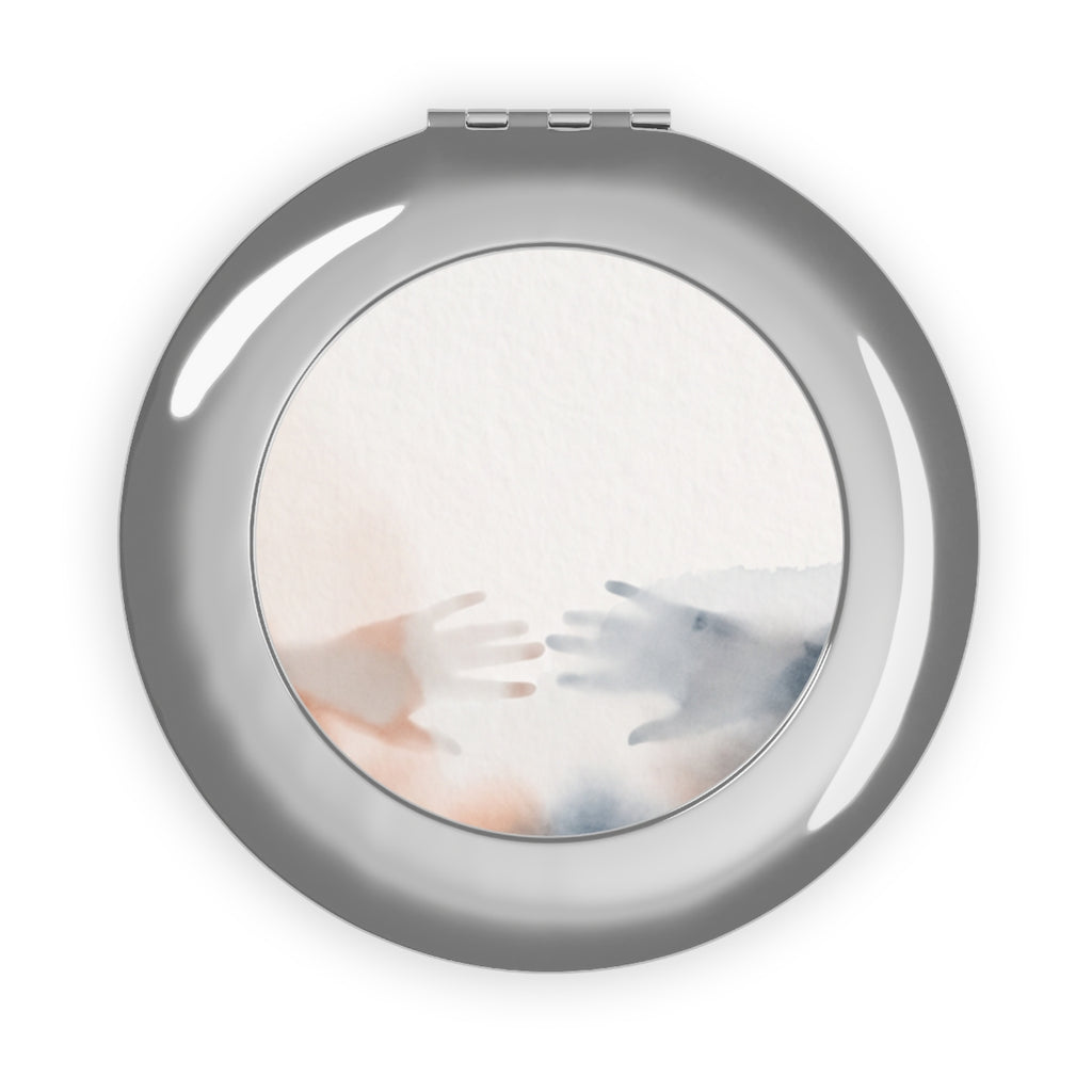 Compact Travel Mirror - Silent Connection | Echovira Gallery