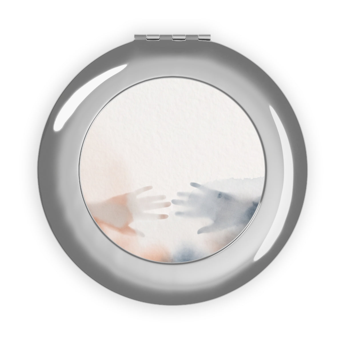 Compact Travel Mirror - Silent Connection | Echovira Gallery