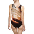 Women's Classic One-Piece Swimsuit - Golden Veil | Echovira...