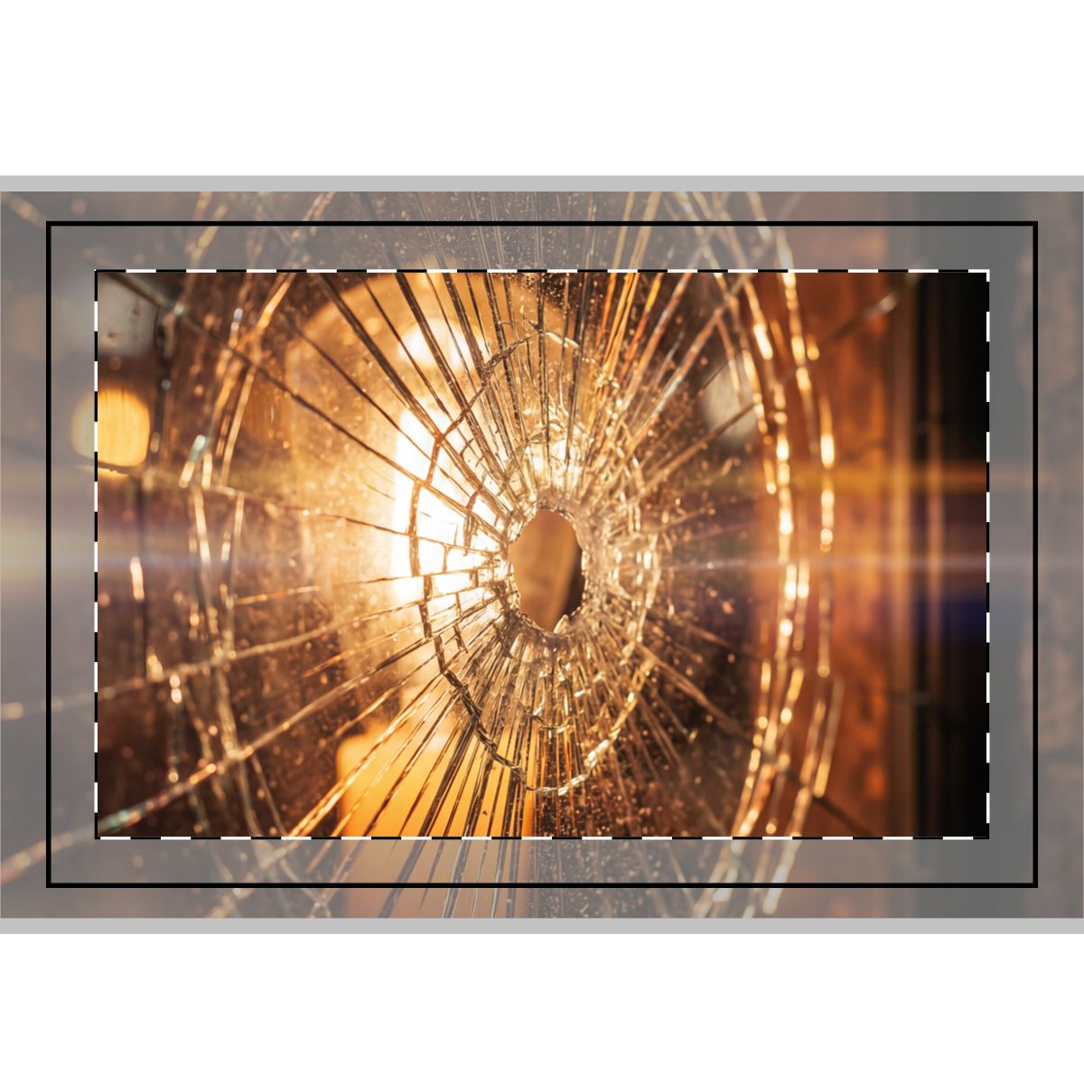 Hand Flag - Fractured Glow (1 & 5 pcs) | Echovira Gallery