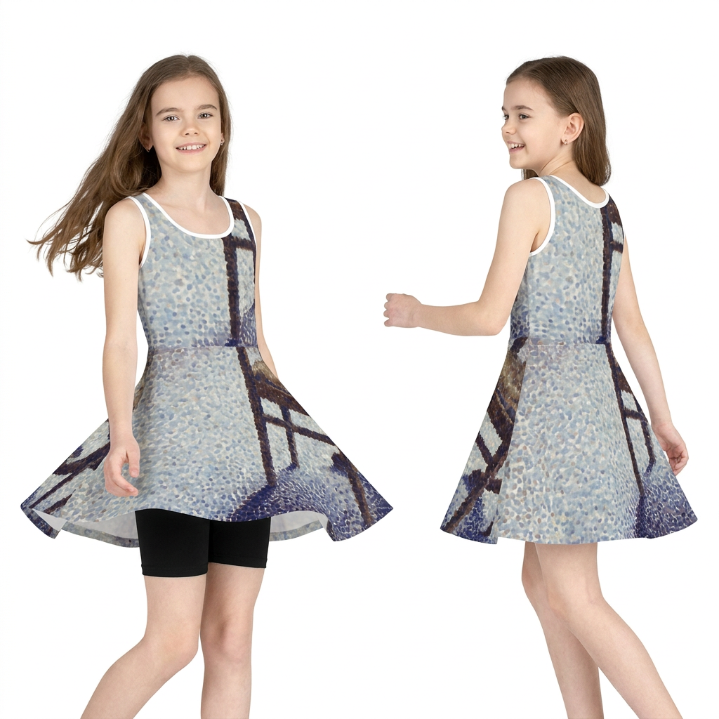 Girls' Sundress with Fine Art Chair Print