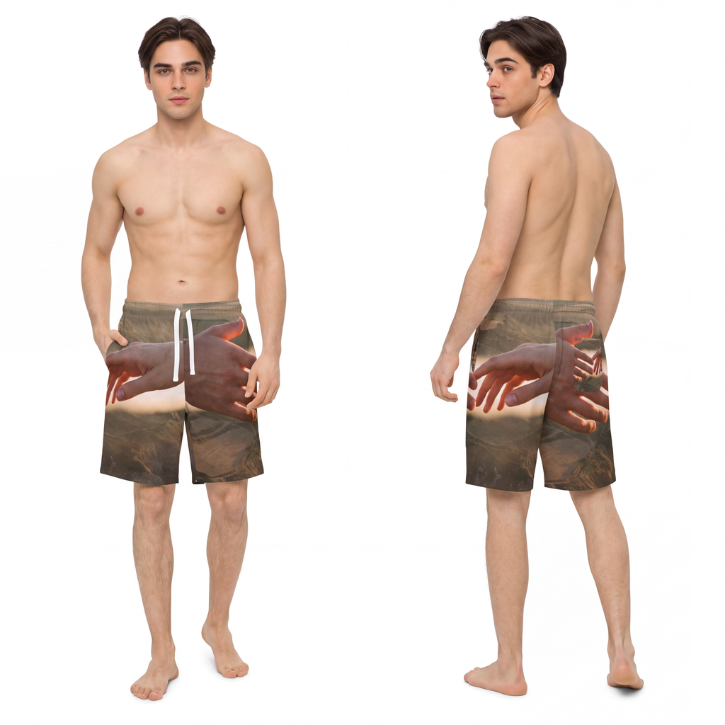 Men's Athletic Long Shorts - The Infinite Touch | Ethereal...