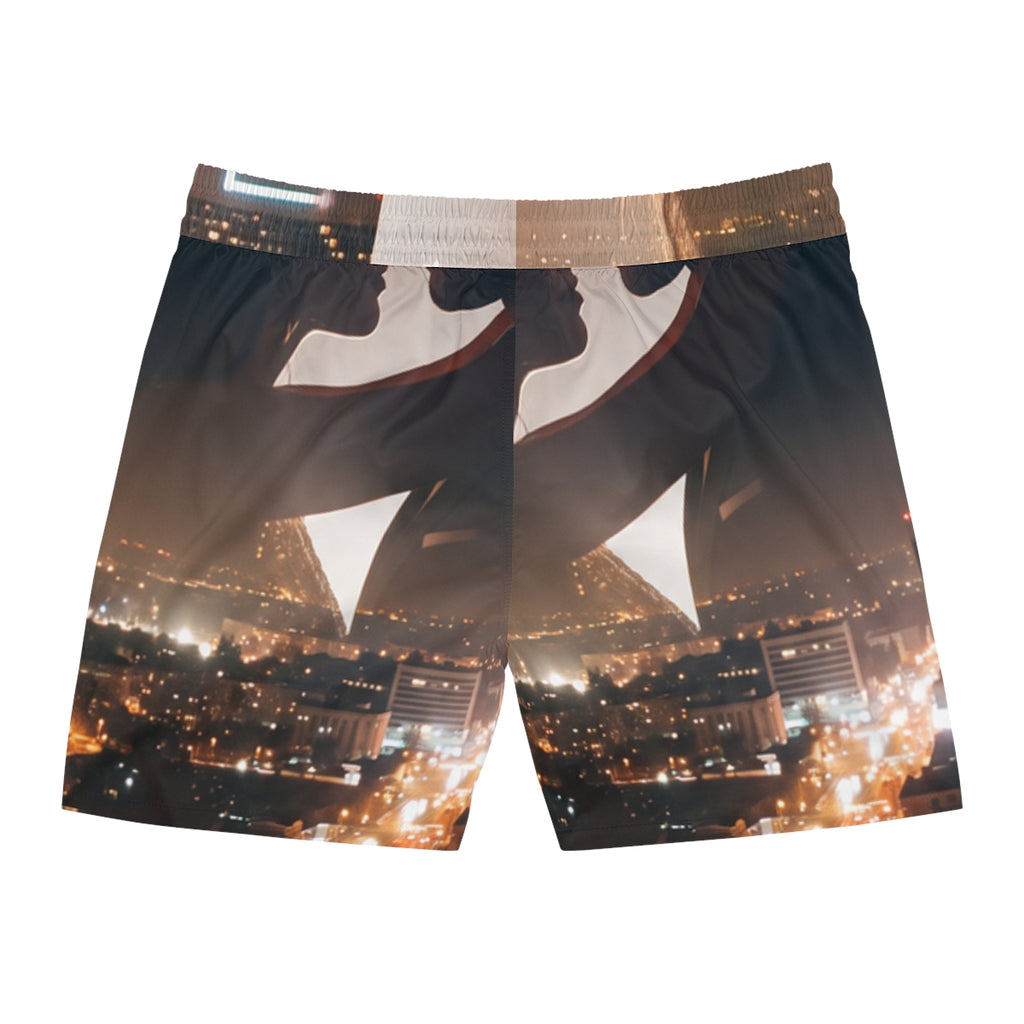 Men's Mid-Length Swim Shorts - Metropolitan Nights |...