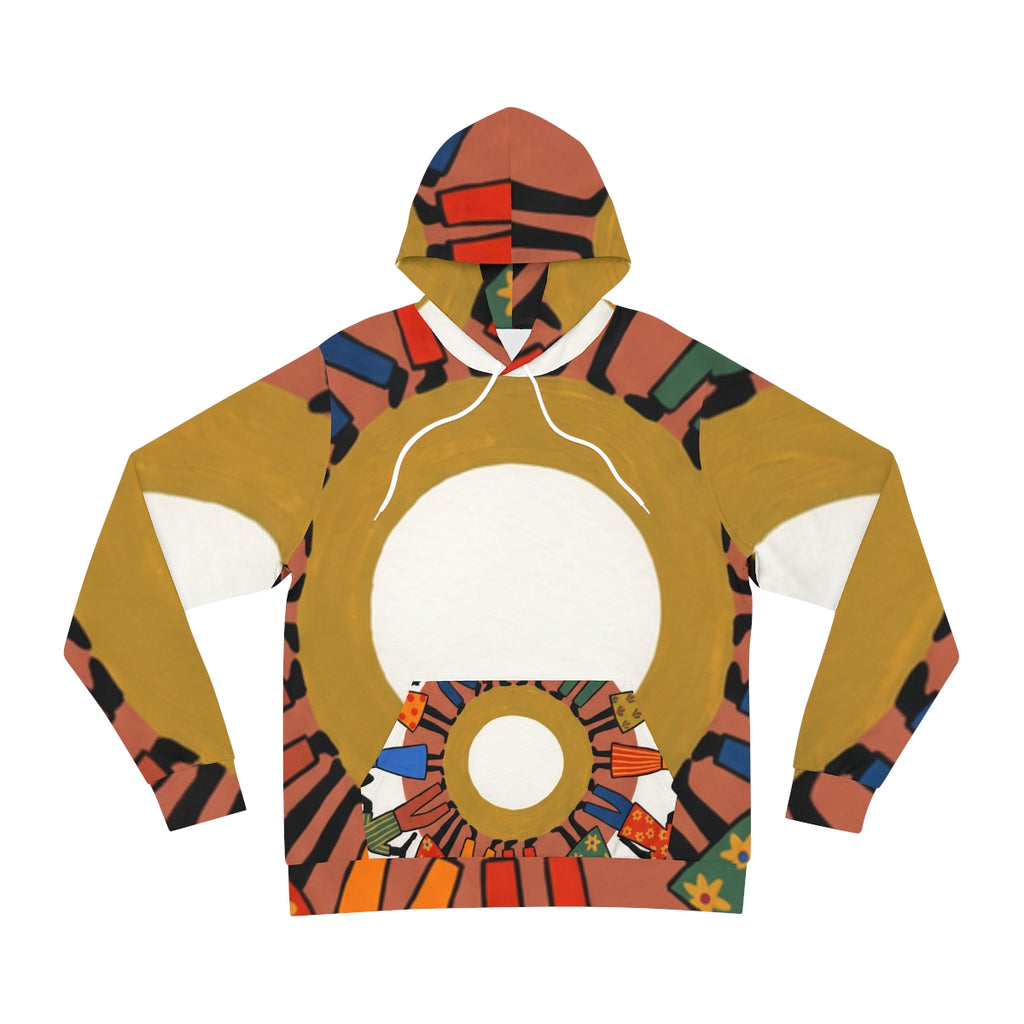 Fashion Hoodie - Unity Mandala Folk Art | Echovira Gallery