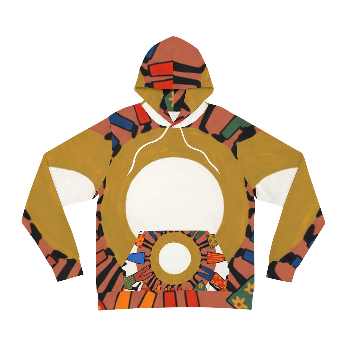Fashion Hoodie - Unity Mandala Folk Art | Echovira Gallery