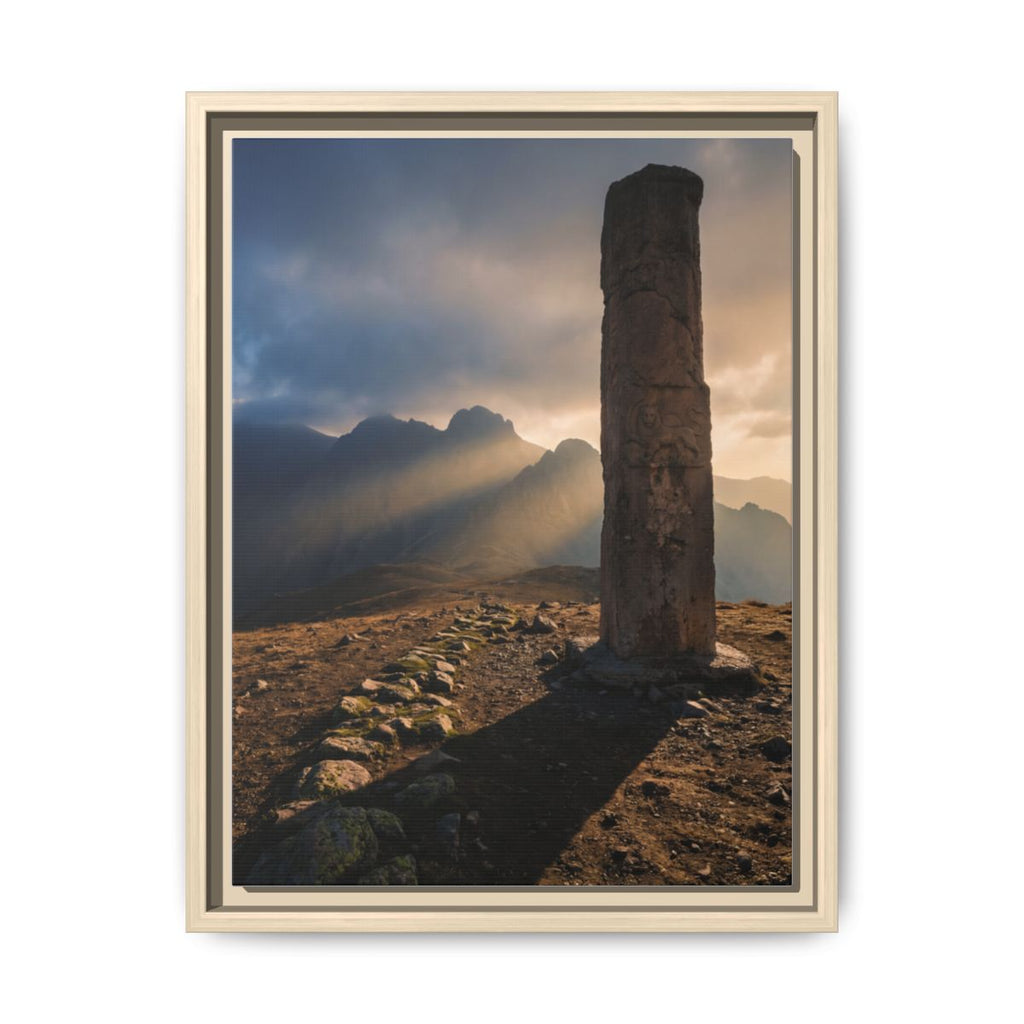 Framed Matte Canvas - Sun Peak