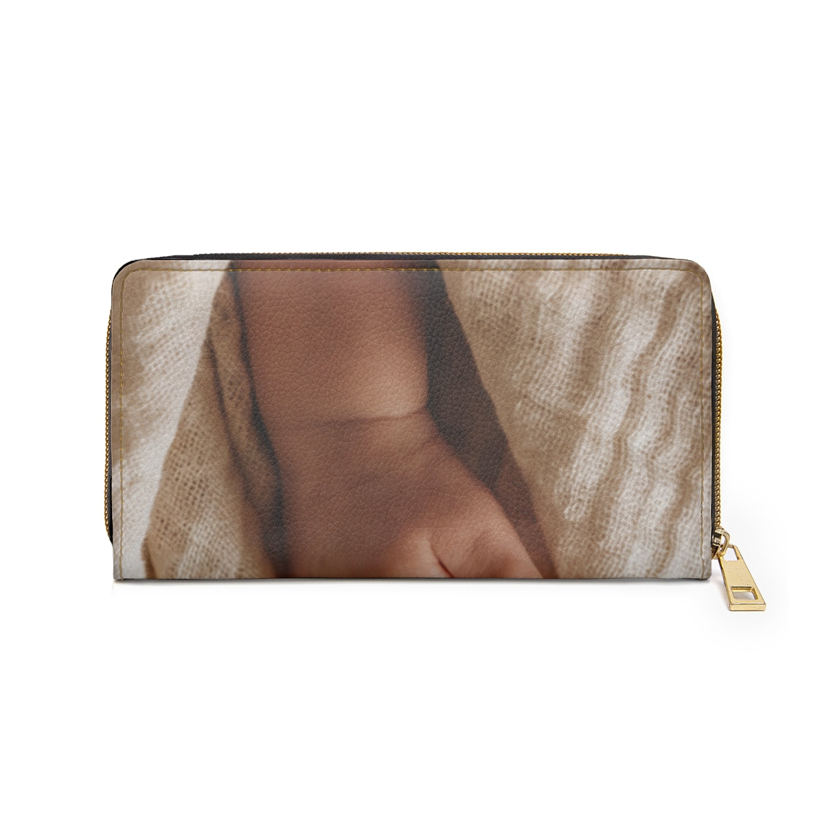 Zipper Wallet - Tender Newborn Hand in Soft Muslin Blanket |...