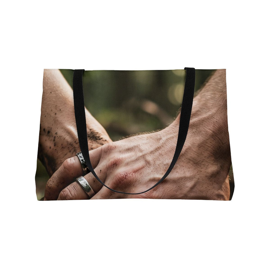 Weekender Tote Bag with Forest Hands and Roots