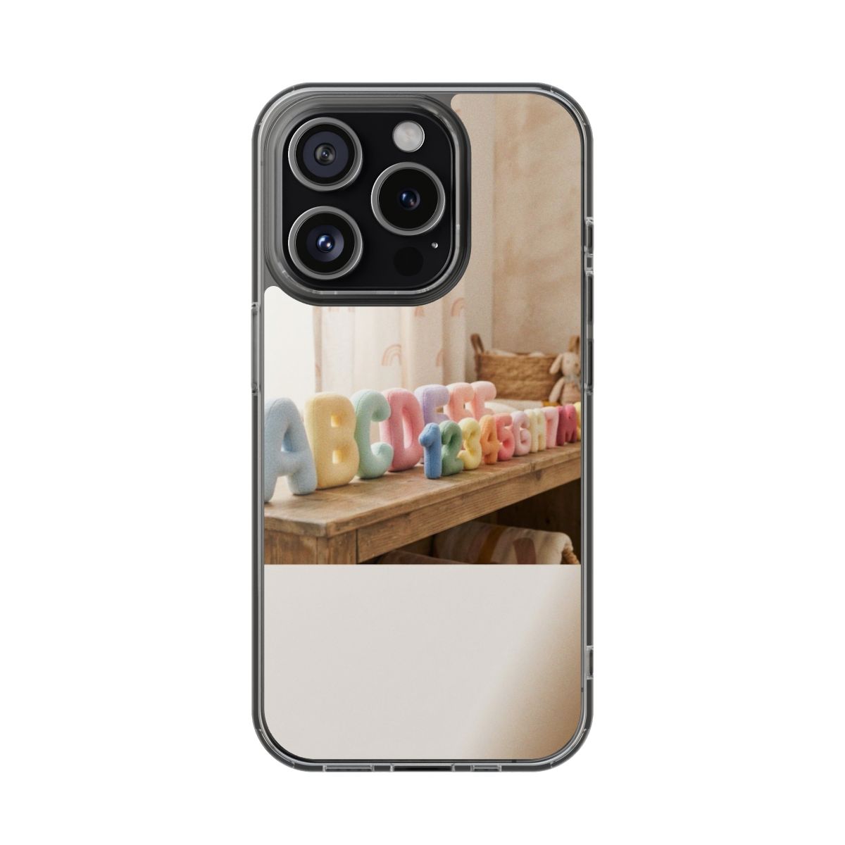 Clear Impact-Resistant Case - Pastel ABCs | Echovira Gallery