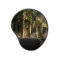 Mouse Pad with Wrist Rest - Temple Mist | Echovira Gallery