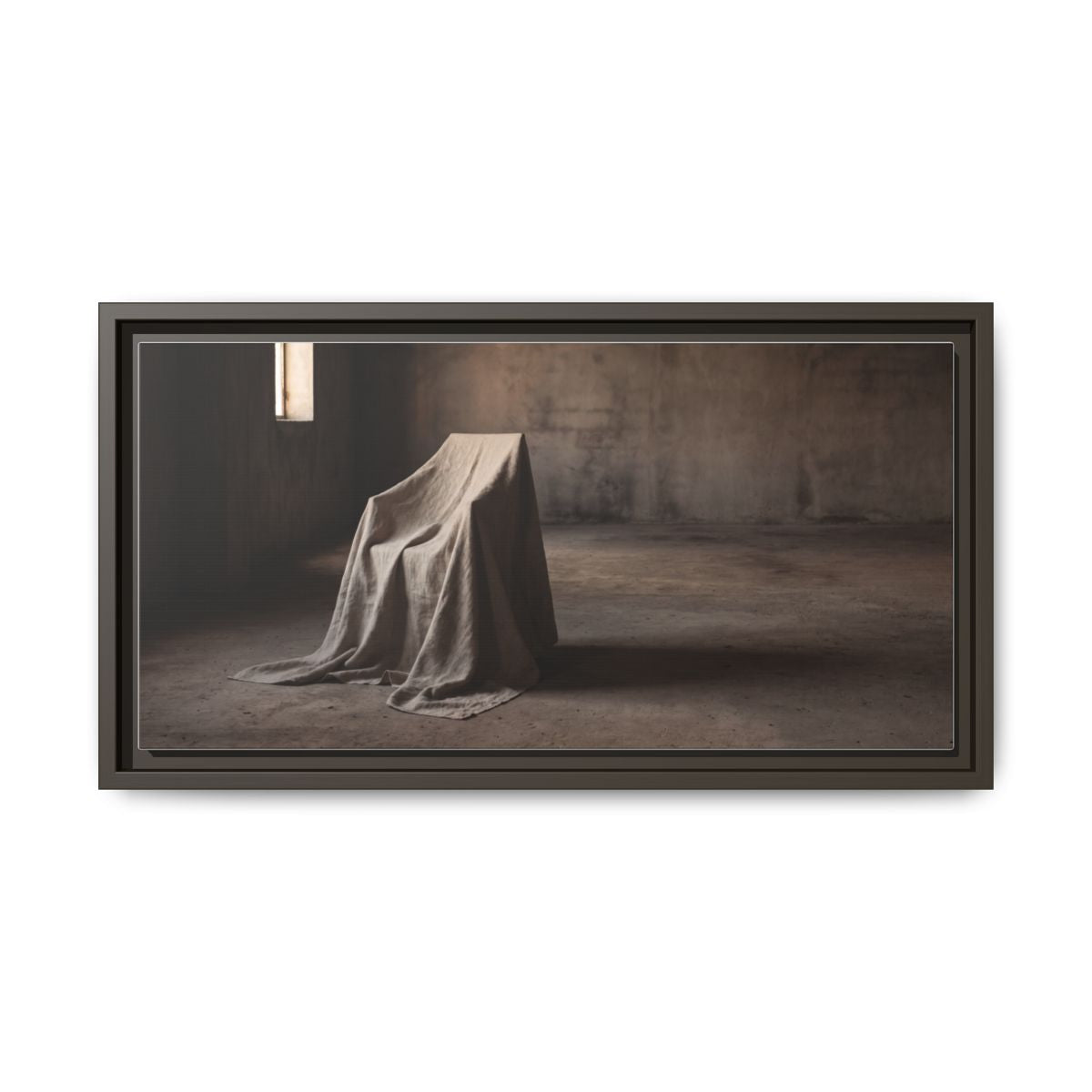 Matte Canvas, Framed - Wabi-Sabi Room — Espresso / 1.25"