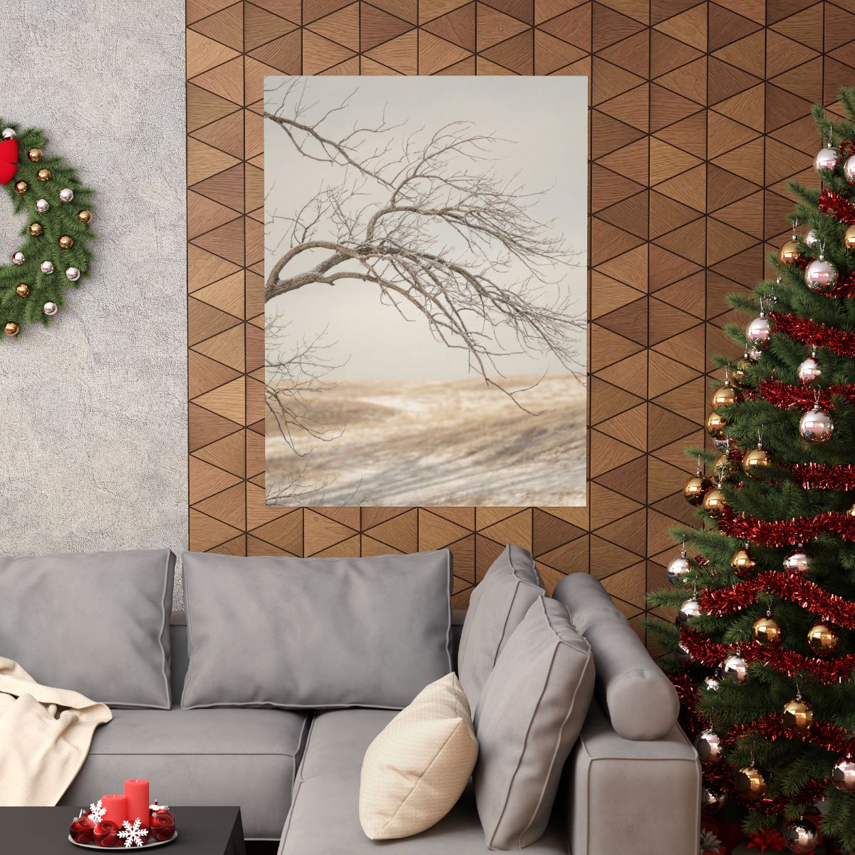 Matte Vertical Posters - Winter Branch Solitude Landscape......