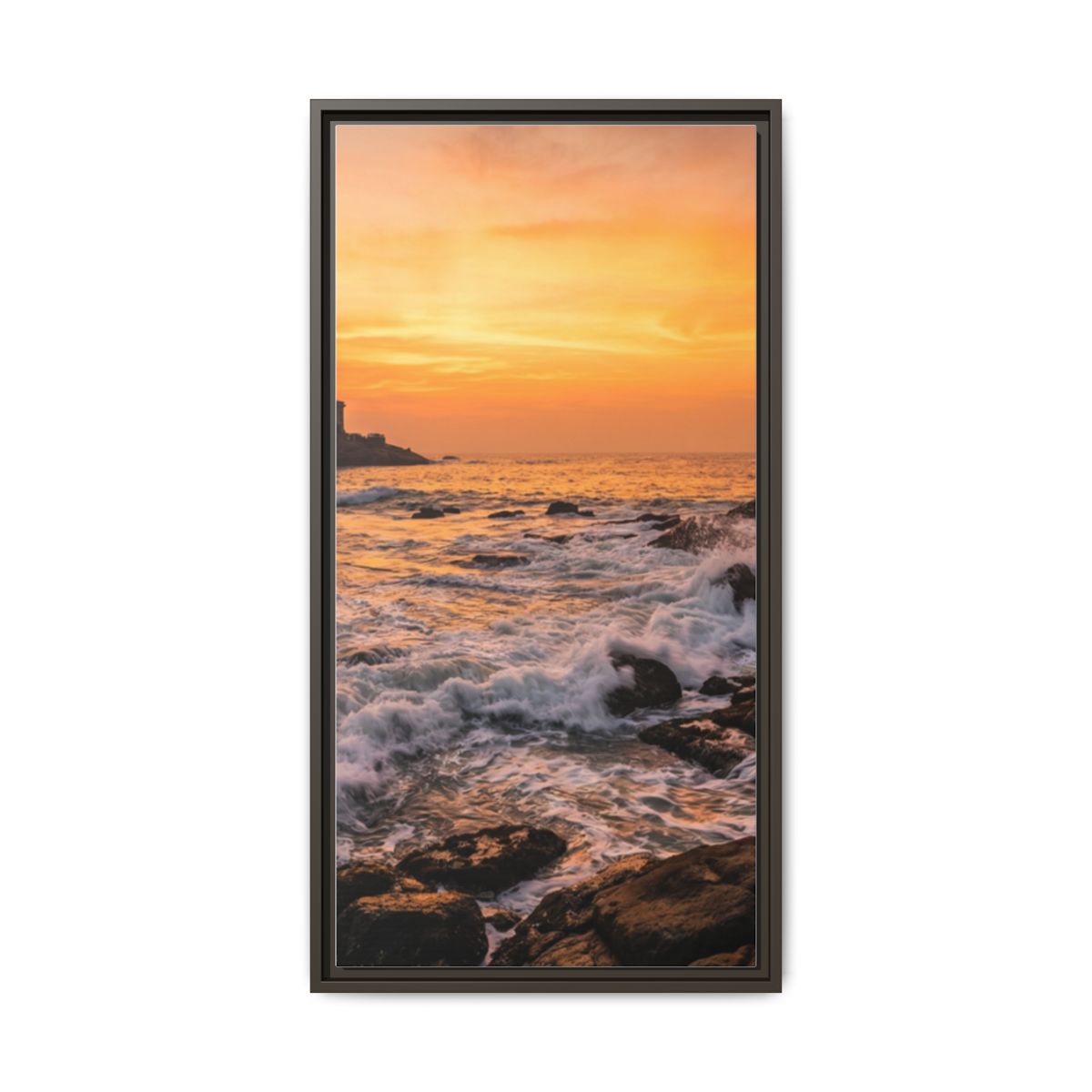 Framed Matte Canvas - Majestic Golden Coast