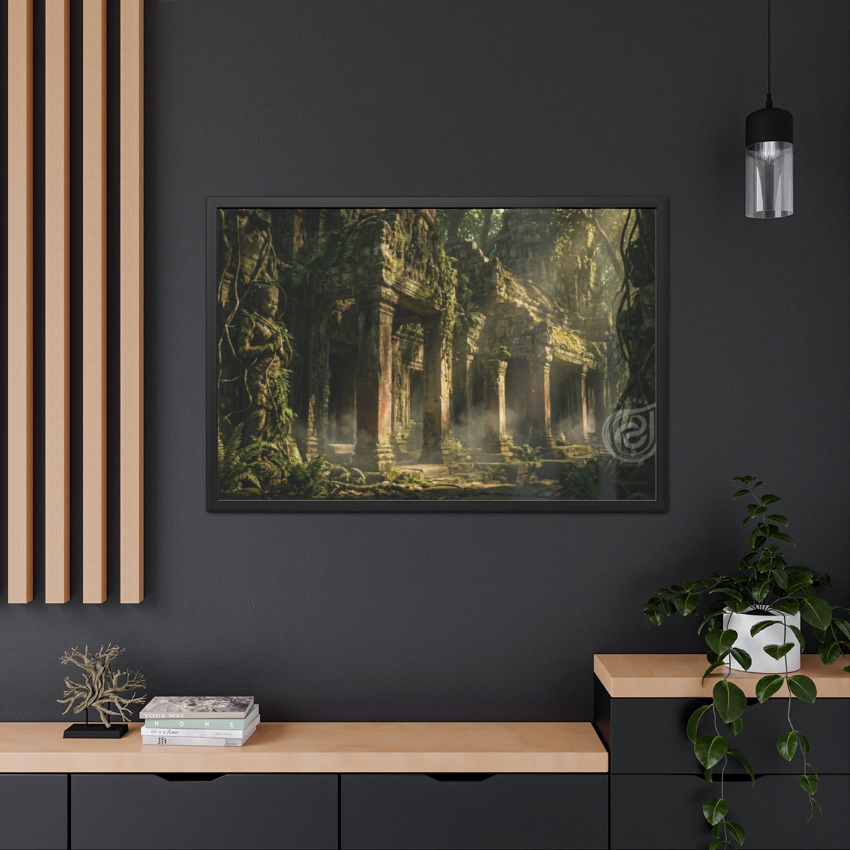 Framed Poster - Ancient Jungle Temple (10×8, 12×8, 11×9... |...