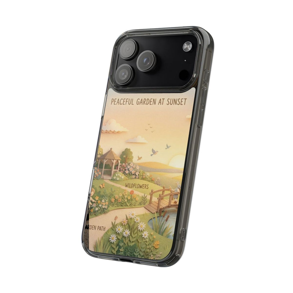 Clear Impact-Resistant Cases - Clear Phone Case - Sunset......