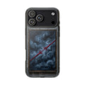 क्रिमसन टेदर Clear iPhone Case
