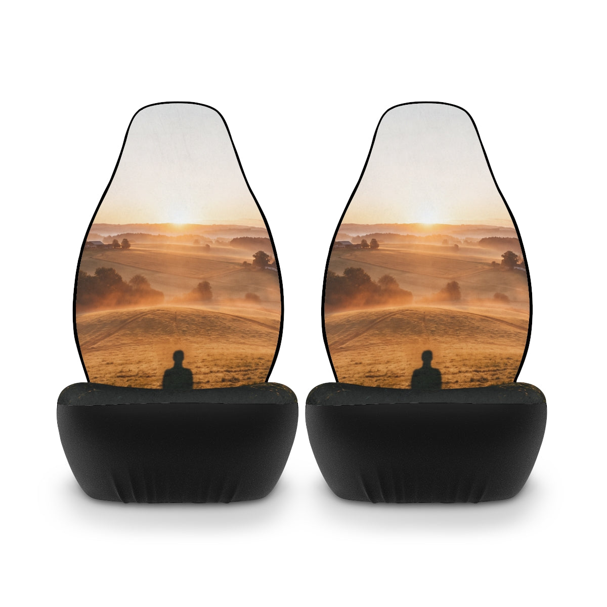 Golden Hour Landscape Car Seat Covers