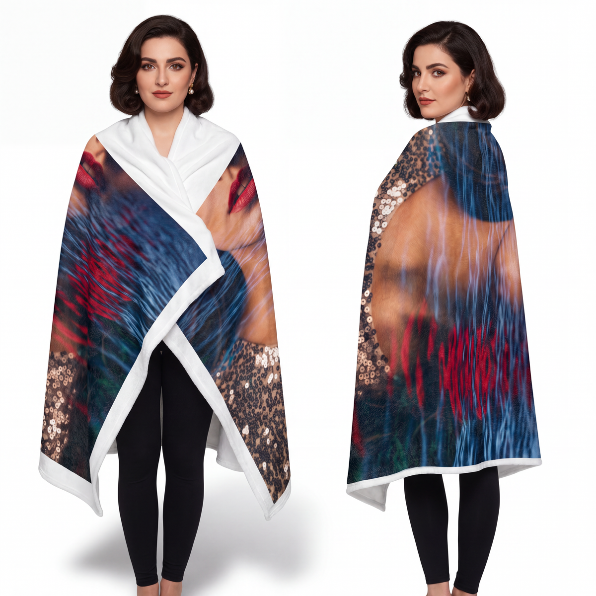 Velveteen Blanket - Midnight Horizon | Echovira Gallery