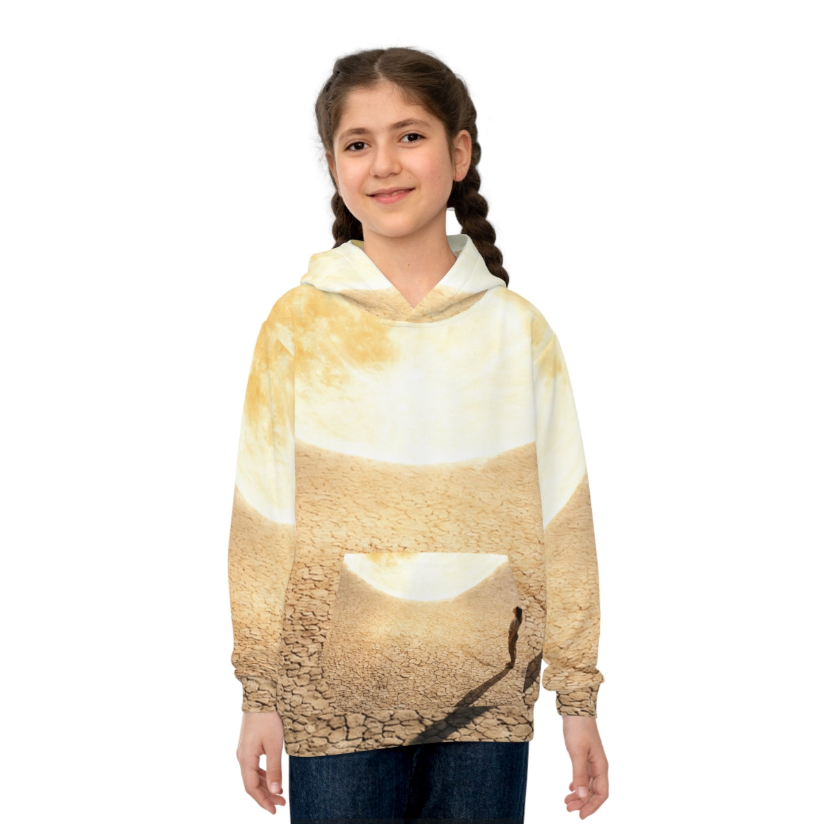 Children's Hoodie with Cosmic Desert Art